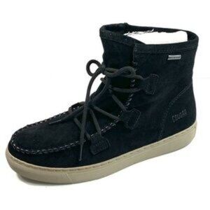 Cougar “Fabiola” Waterproof Black Suede Lace Up Ankle Boots Size 10 NIB Cabin